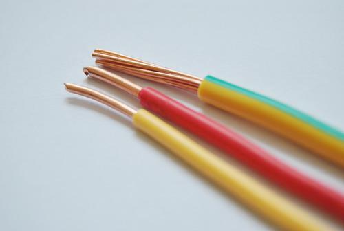 黃色、紅色兩根為BV電線，黃綠雙色為BVR線-湘江電纜